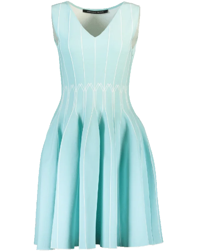 Elyanna Skater Dress Halter Neckline Beach