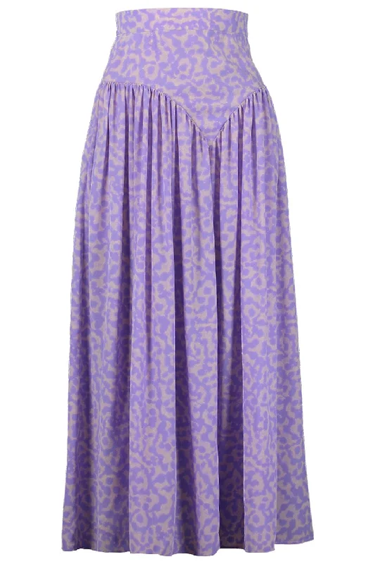 Lilac Skirt chiffon skirt flowing