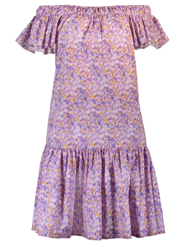 Printed Flounce Dress Tunics Practical durable