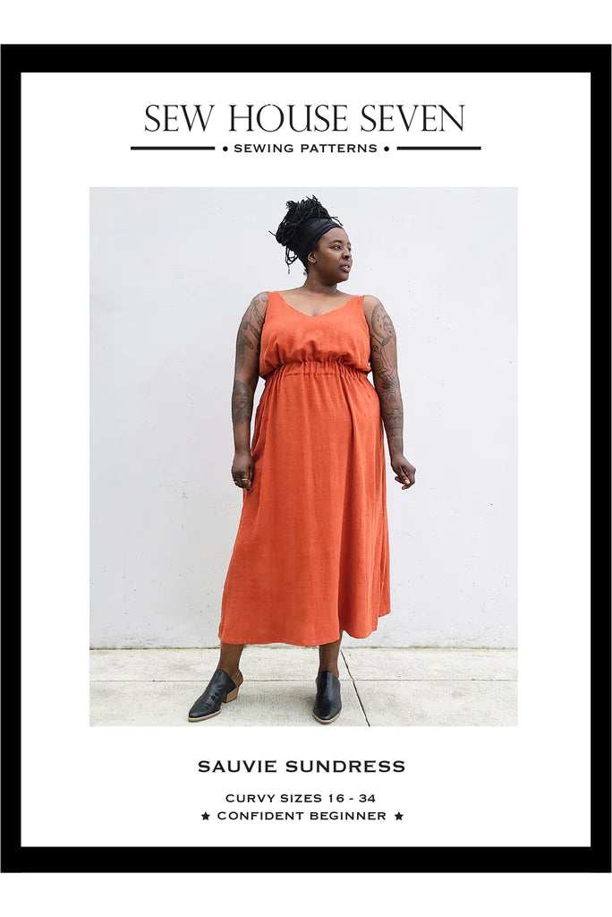 Sauvie Sun Dress Curvy (16-34) - Sewing Pattern | Sew House 7 Tunics Sophisticated sleek