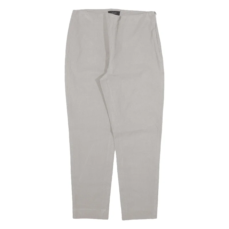 JOSEPH Cropped Trousers Grey Regular Tapered Womens W28 L24 Trousers Timeless Classic