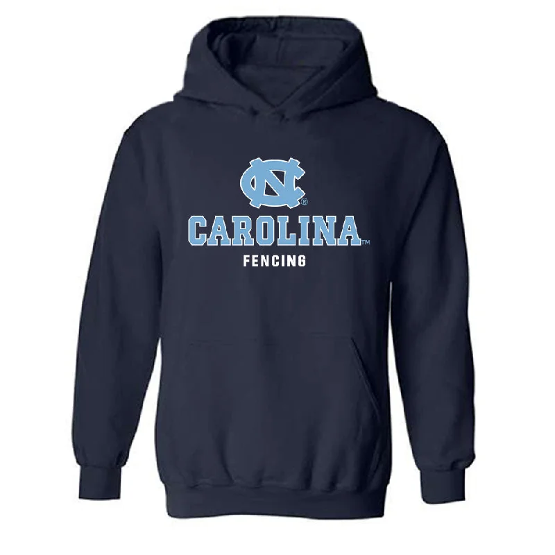 UNC - NCAA Women's Fencing : Julia Parzecki - Classic Shersey Hooded Sweatshirt Hoodie with Fur Luxurious Winter