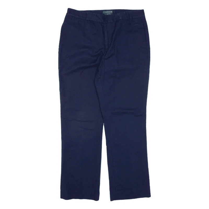 LAUREN RALPH LAUREN Trousers Blue Regular Straight Womens W30 L27 Trousers fashionable trendy