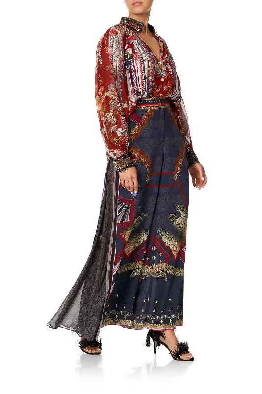 HIGH WAISTED TROUSER WITH GODET THIS CHARMING WOMAN Trousers Brand Named