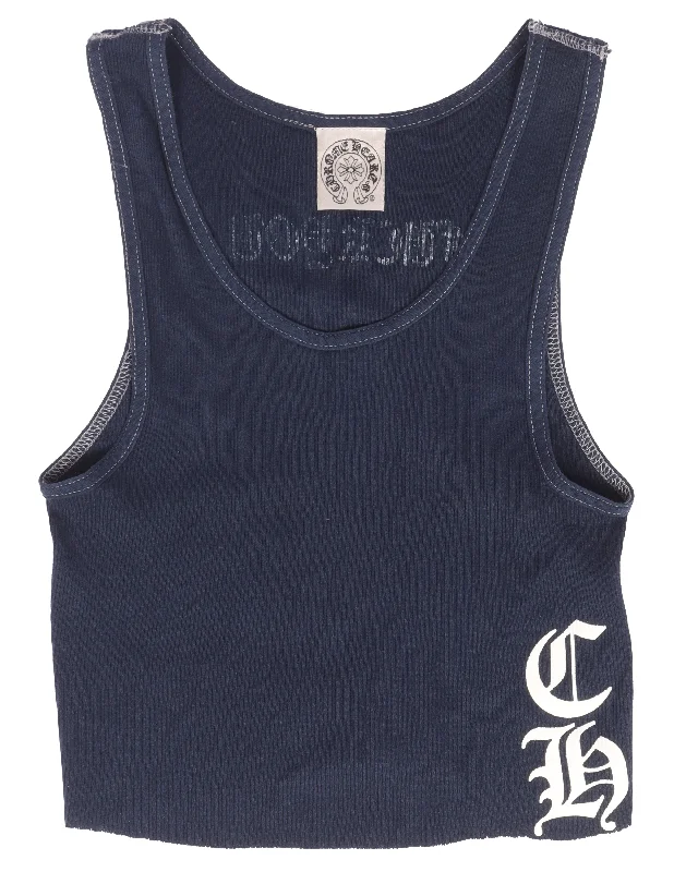 Cropped Thermal "Fuck You" Tank Top ivory tank top