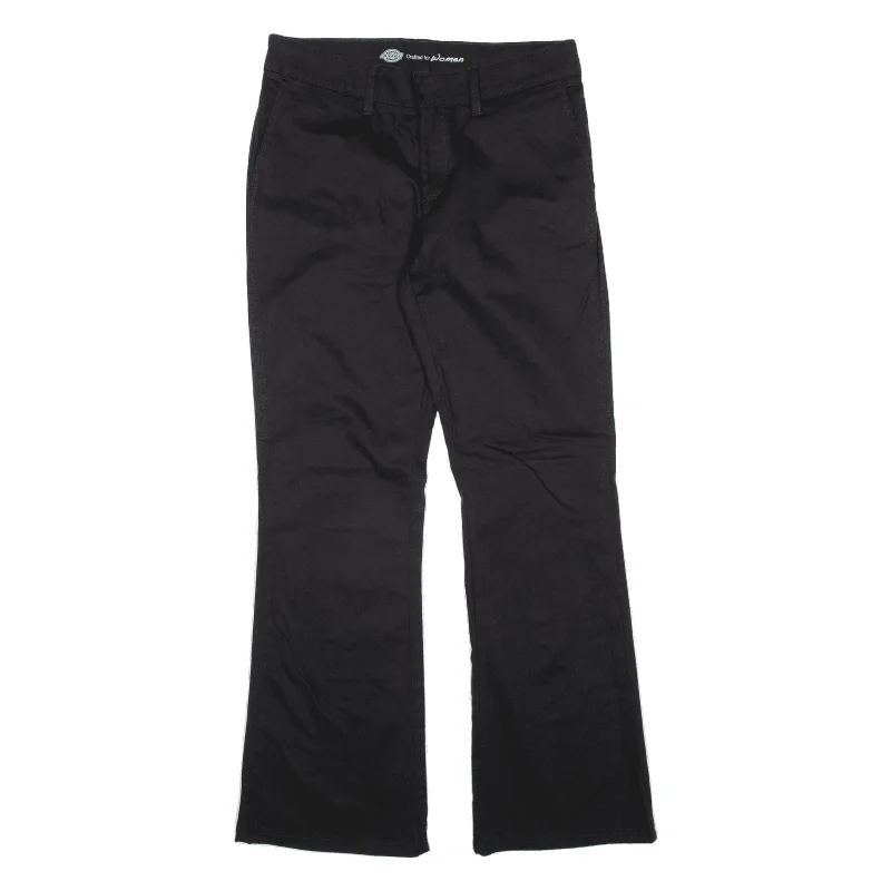 DICKIES Workwear Trousers Black Slim Bootcut Womens W30 L29 Trousers Mesh Breathable