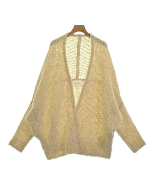 ADAWAS Cardigans Real Fur Shearling Chenille