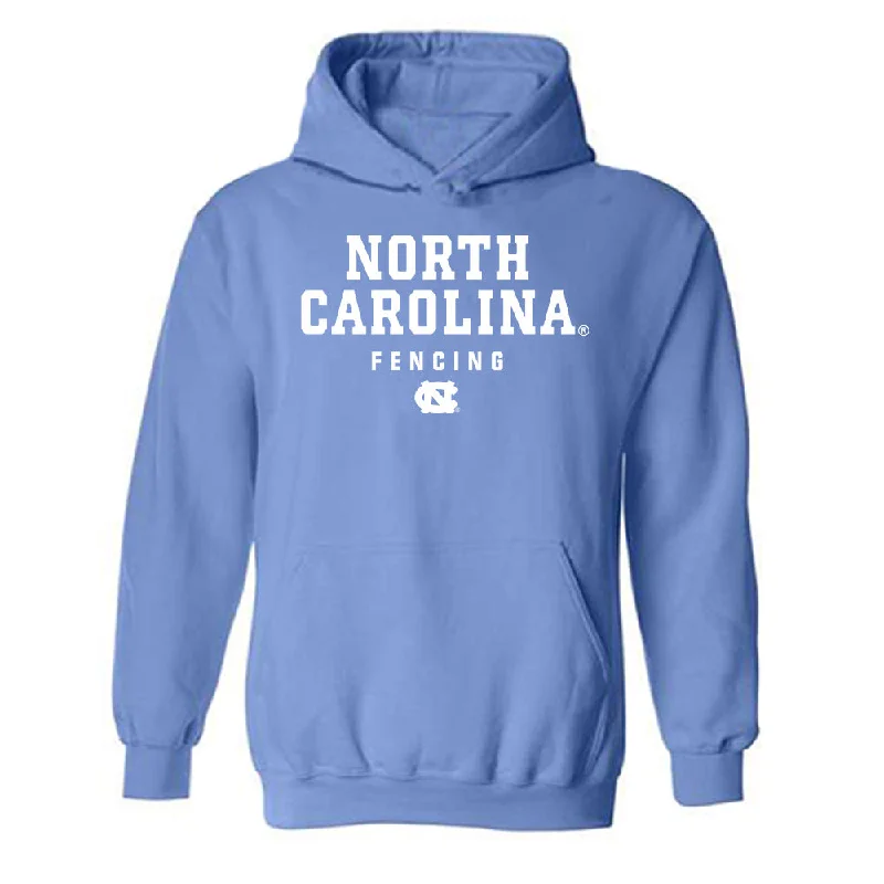 UNC - NCAA Women's Fencing : Maya Yun - Classic Shersey Hooded Sweatshirt Hoodie with Drawcord Adjustable Secure