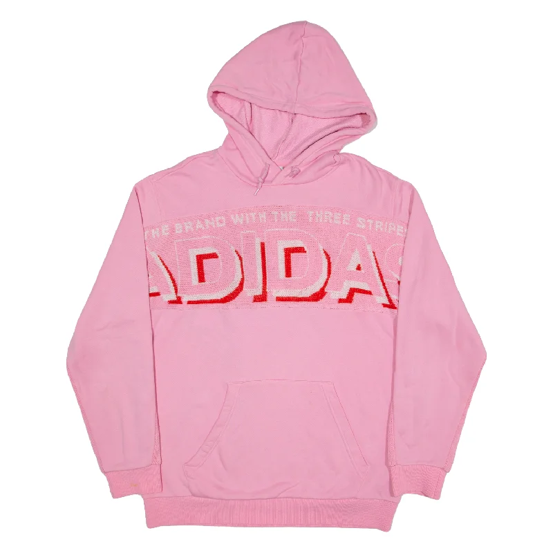 ADIDAS Hoodie Pink Pullover Womens M Spaghetti Sleeve Top