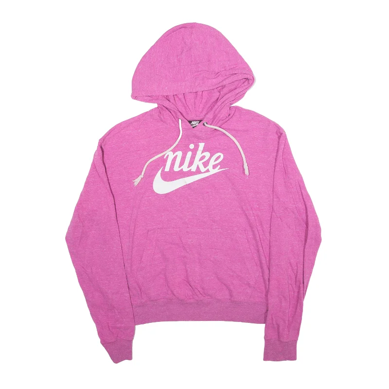 NIKE Hoodie Pink Pullover Womens S Batwing Sleeve Top