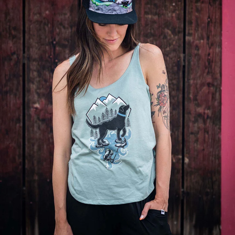 Labrador Fave Tank Top | Pine pastel tank top