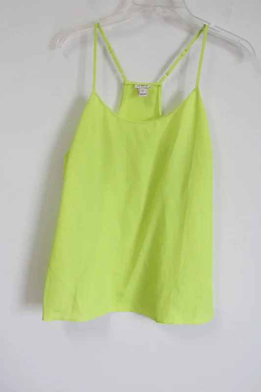 J.Crew Neon Yellow Tank | 12 metallic tank top