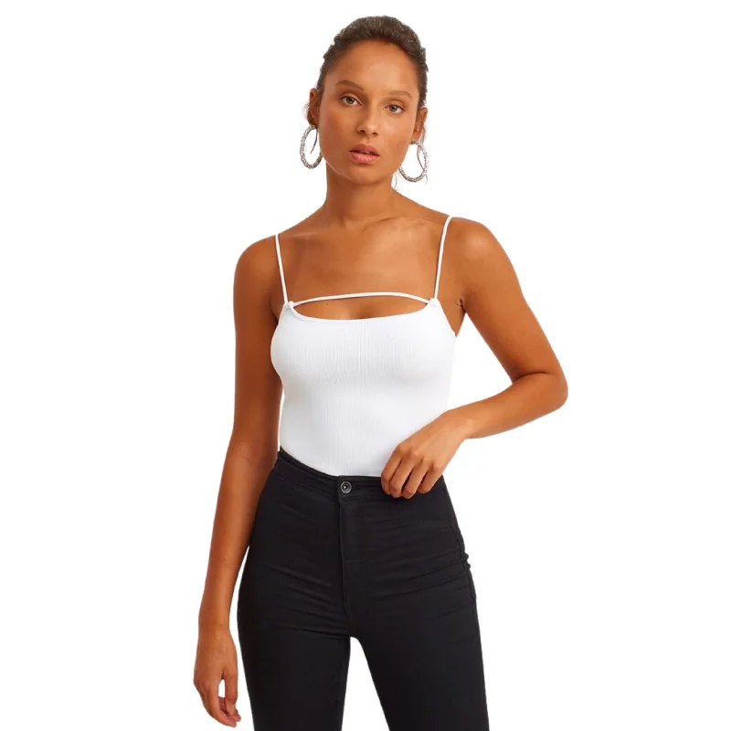 OXXO -  Piping Detailed tank Top basic tank top