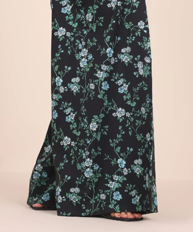 Printed Linen Trousers Trousers Fall Fleece