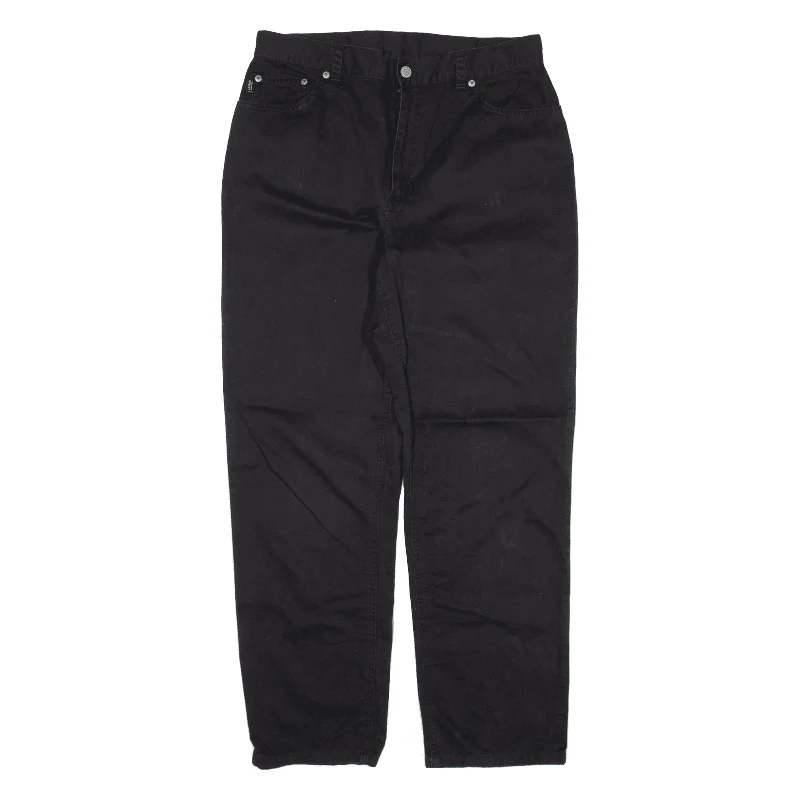 LAUREN RALPH LAUREN Trousers Black Regular Straight Womens W30 L27 Trousers Denim Distressed