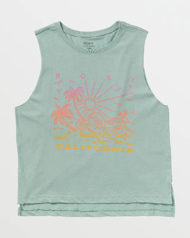 Sunny Days California Tank - Blue Surf summer tank top