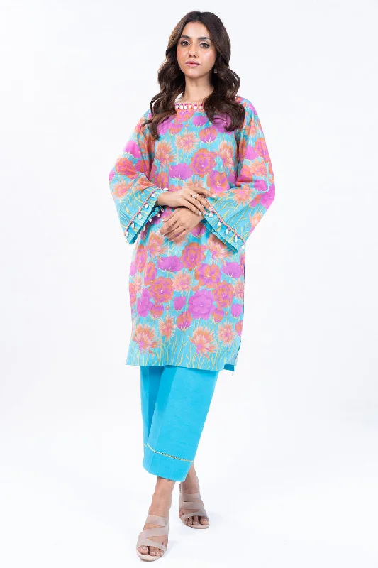 2 Pc Printed Lawn Suit With Cambric Trouser Trousers Top Rated