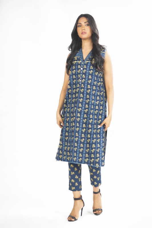 2 Pc Printed Lawn Suit With Cambric Trouser Trousers practical durable