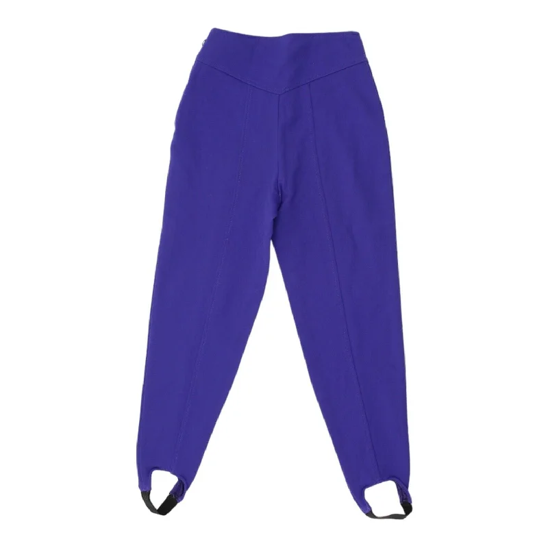 Sauvage Womens Purple Ski Trousers | Vintage Skiing Winter Sports Snow Pants VTG Trousers Canvas Durable