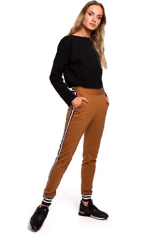 Women trousers  Moe Cropped Trousers Casual Linen