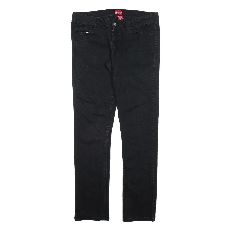 DICKIES Workwear Trousers Black Slim Skinny Womens W32 L30 Trousers Harem Relaxed Fit