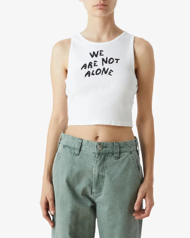 We Are Not Alone Rib Megan Tank modal blend tank