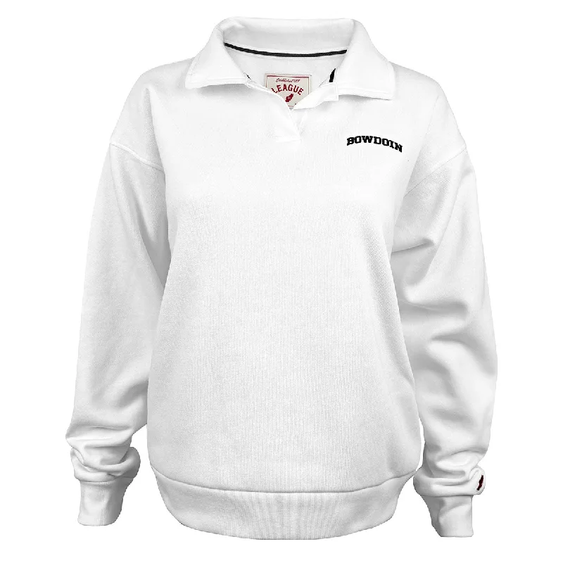 Women's Victory Springs Collar Pullover from League Ribbed Crew Neck