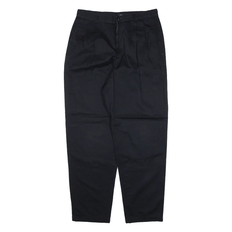 DOCKERS Khakis Trousers Black Classic Tapered Womens W32 L31 Trousers Occasion Special