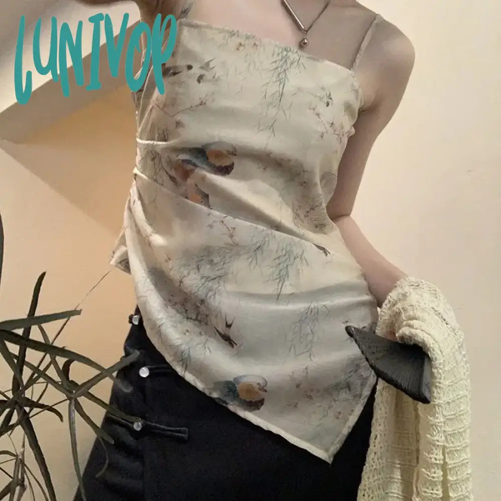 Lunivop Y2k Aesthetic Sweet Sexy Tank Top Women Sleeveless Streetwear Casual Tanks Solid Harajuku All Match Cropped Tops loose fit tank