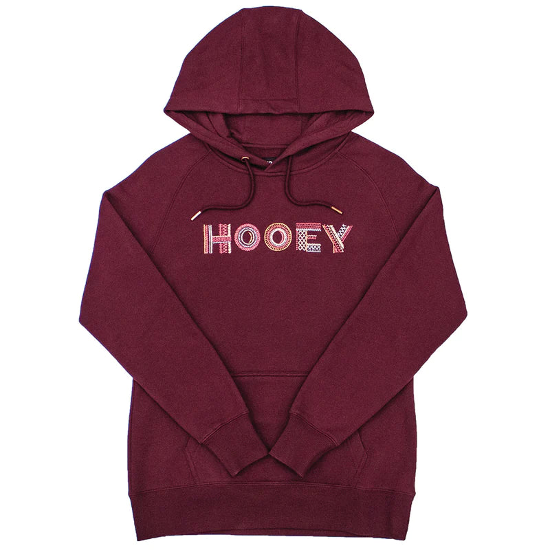 Women's Hooey Artisan Maroon Hoodie Hoodie with Longline Fit Extended Stylish