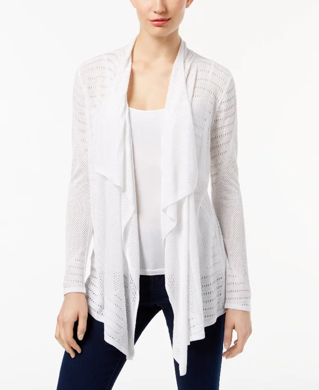 INC International Concepts Pointelle Cardigan Button Cardigan Zip Cardigan Pullover Cardigan