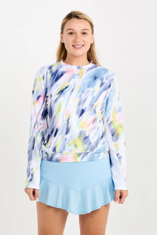 Pullover - Aurora Sky Asymmetrical Hem Sweater