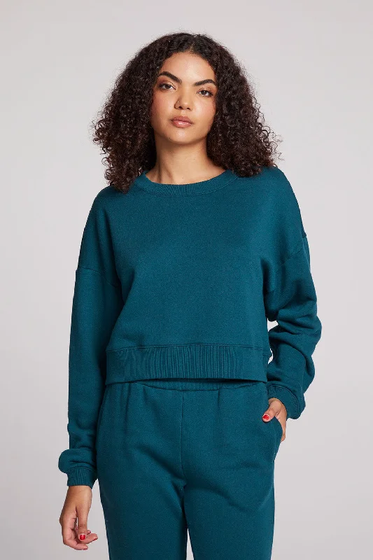 Scarlet Dark Sea Pullover Cowl Neck Pullover