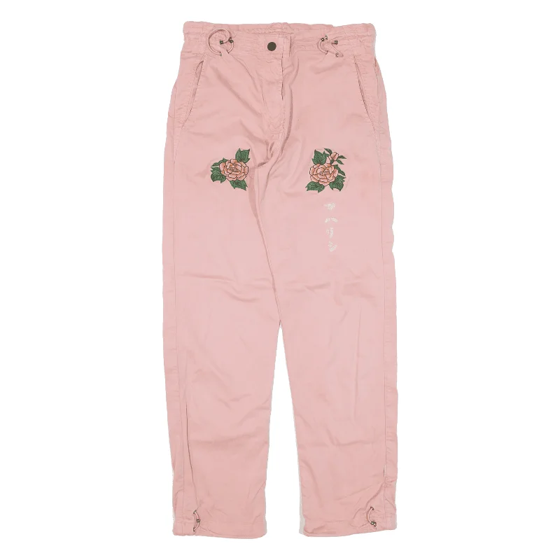 MAHARISHI Trousers Pink Regular Straight Womens W28 L28 Trousers versatile functional