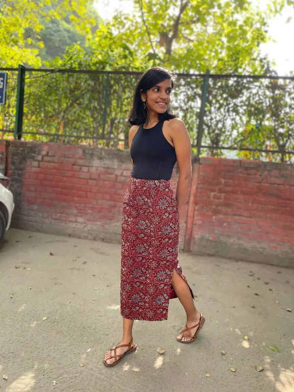 Malar Midi Skirt cotton skirt soft