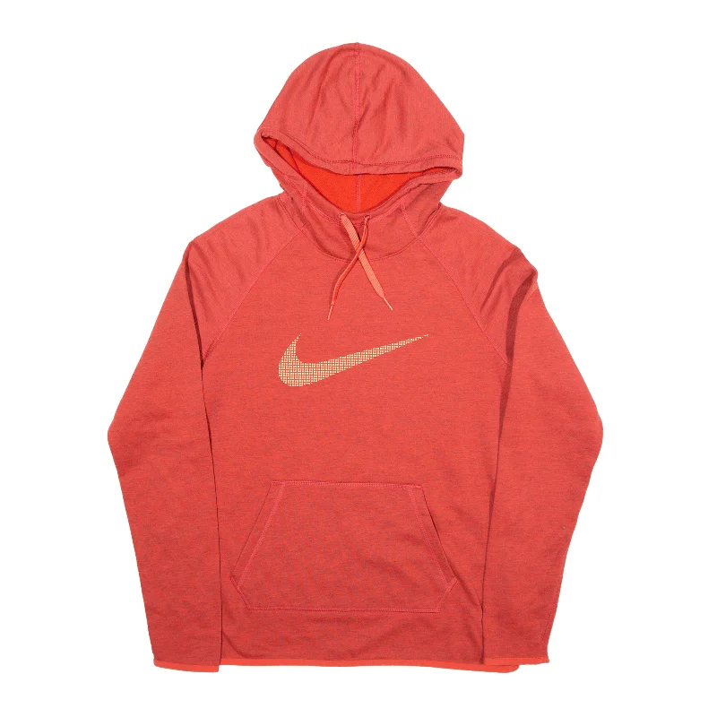 NIKE Dri-Fit Hoodie Red Pullover Womens S Crew Neck Wool