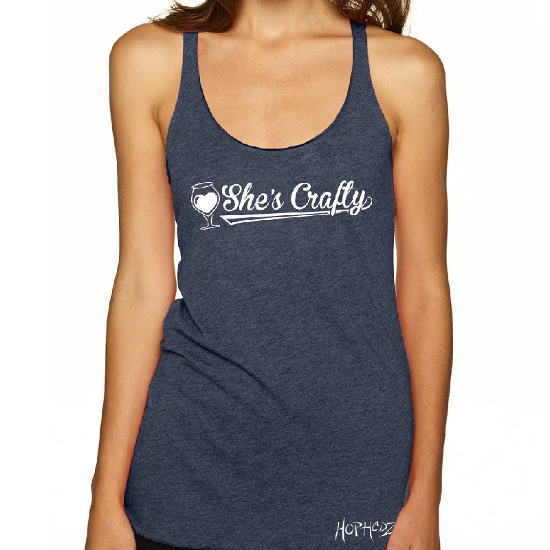 She's Crafty Indigo Tank $19.99 lace tank top