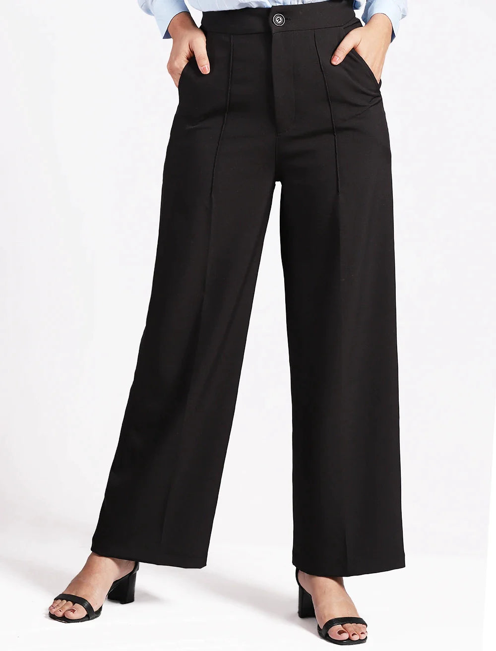 Wide Leg Straight Trouser Trousers Tapered Slim Fit