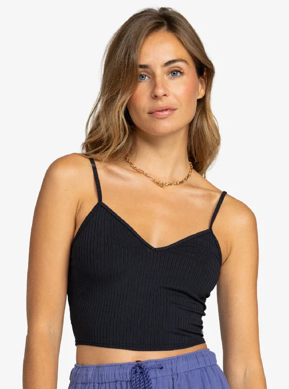 Roxy Brami 2 Tank Top - Anthracite lemon yellow tank