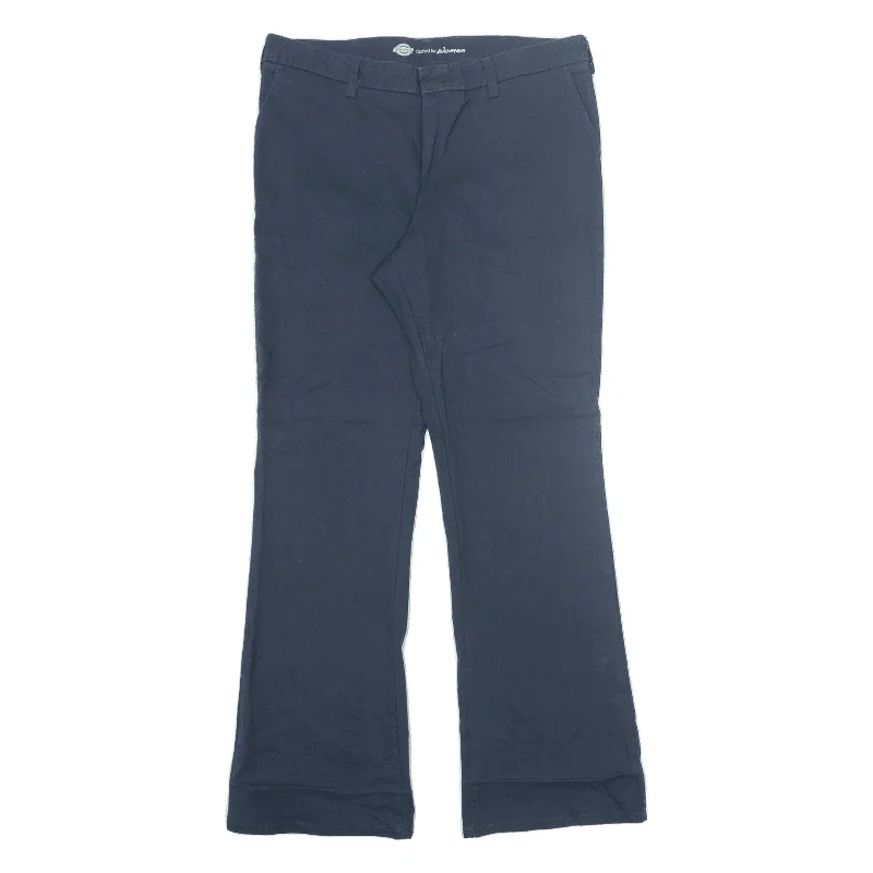 DICKIES Workwear Trousers Blue Slim Bootcut Womens W34 L34 Trousers Fall Fleece