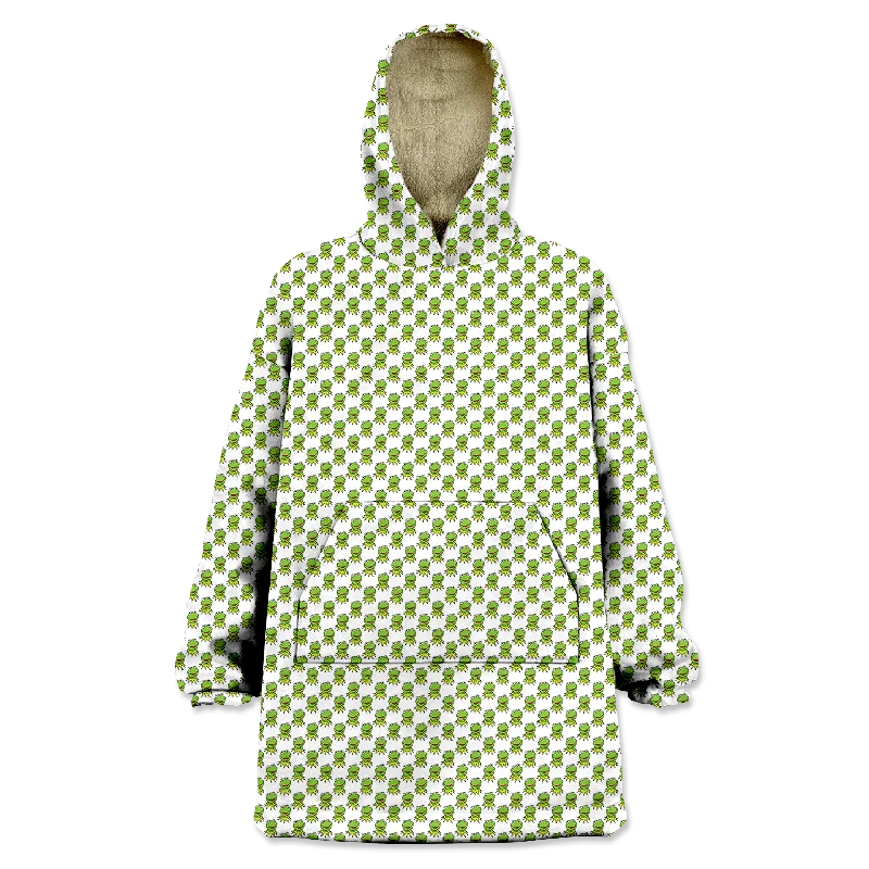 Good Kermit Wearable Blanket Hoodie Hoodie with Crew Neck Simple Timeless