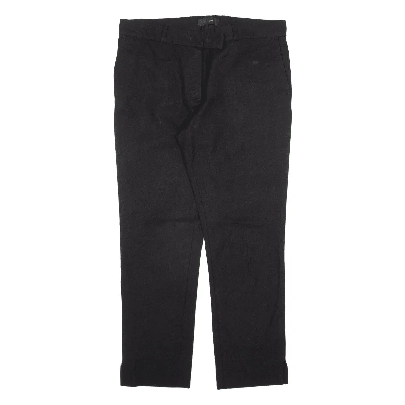 JOSEPH Trousers Black Regular Tapered Womens W31 L26 Trousers fashionable chic