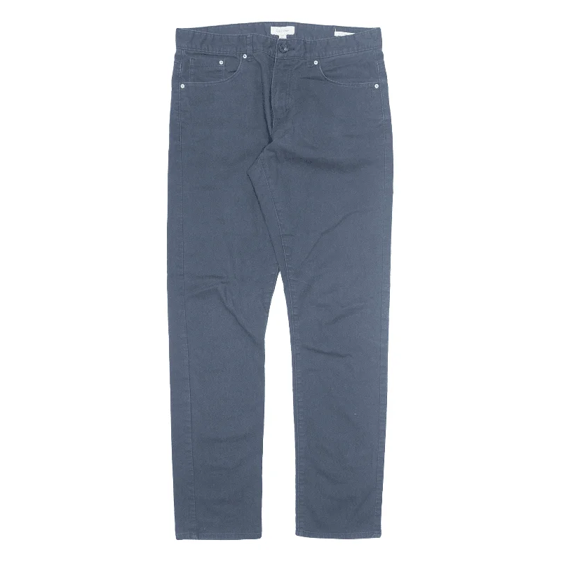 CALVIN KLEIN Trousers Blue Slim Straight Womens W30 L32 Trousers versatile all-occasion