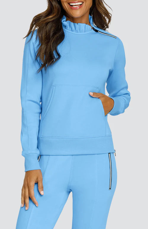 Tail Activewear  CONDOLEEZA PULLOVER -Ocean Breeze Boat Neck Sweater