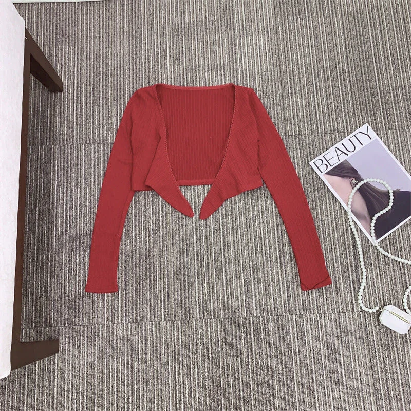 Burgundy cardigan