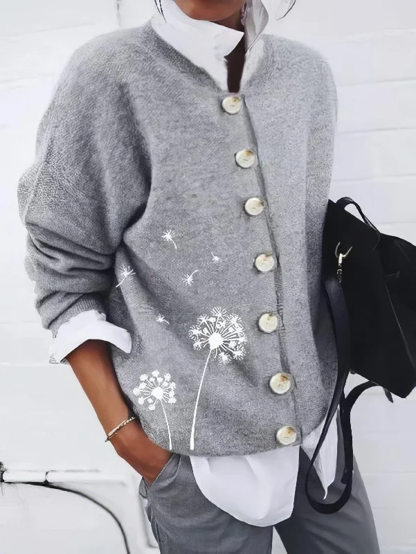 Casual Button-Down Cardigan Sweater Transparent Opaque Sheer
