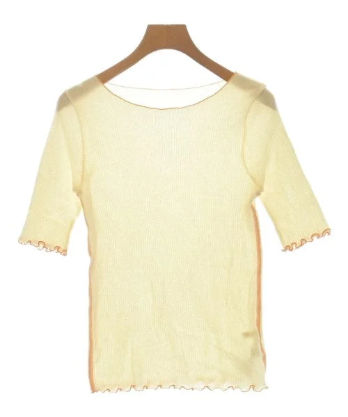 SLOBE citron Tee Shirts/Tops Basic T-Shirt Crew Neck Short Sleeve