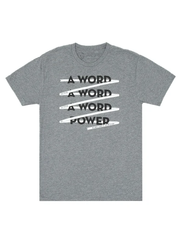 A Word is Power - Margaret Atwood Unisex T-Shirt Nylon Fabric Polyester Fabric Spandex Fabric