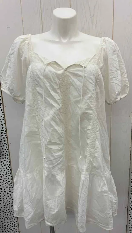 American Eagle White Womens Size L Dress