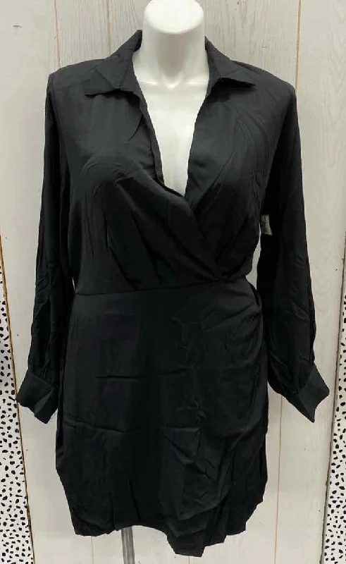 Andree Black Womens Size 1X Dress